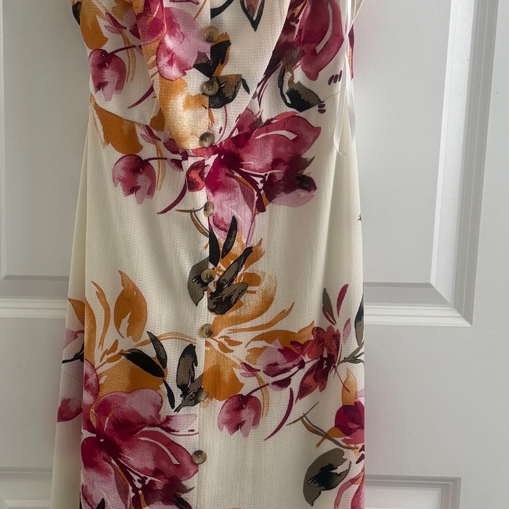 Iz Byer Pink and Orange Floral Maxi Dress
Fairly new